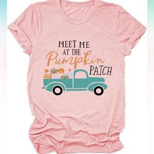 Meet Me at The Pumpkin Paich T Shirt Funny Gifts Basic Cute Tee Shirt Size L